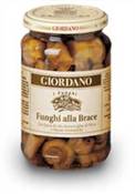 Grilled mushrooms in extravirgin olive oils and spices