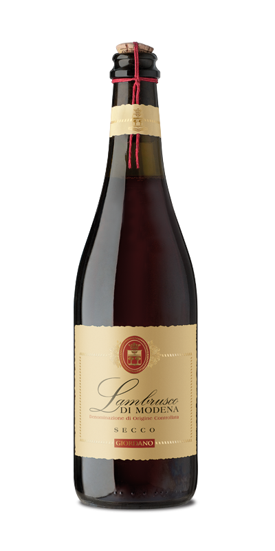 Giordano Wines Unisex Red Lambrusco Di Modena Doc - Dry Sparkling Wine - 11% Vol, 0.75L