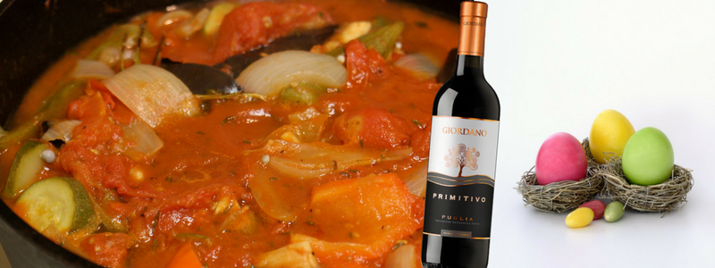 Inizia il pranzo di Pasqua con l'Antipasto Piemontese e un buon Primitivo Puglia IGT