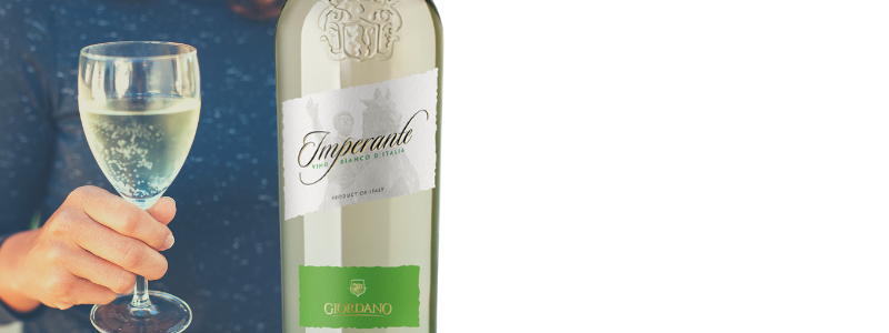 Novità in casa Giordano: scopri la forza delicata dell'imperante, vino bianco d'Italia